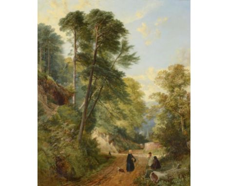 FREDERICK WILLIAM HULME (1816-1884) AT SHERE SURREY  signed, dated 1856 and inscribed, oil on canvas, 59.5 x 49.5cm ++In good