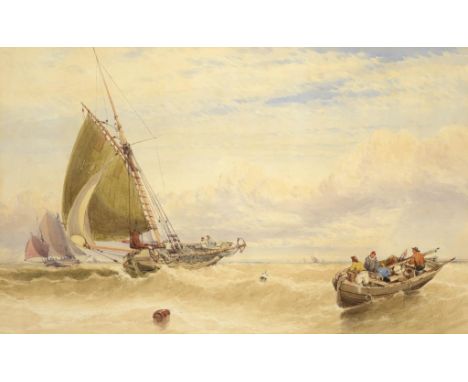 WILLIAM ROXBY BEVERLEY (1811-1899) A FRESH BREEZE  signed and dated 1864, (apparently) signed again and inscribed No 'A Fresh