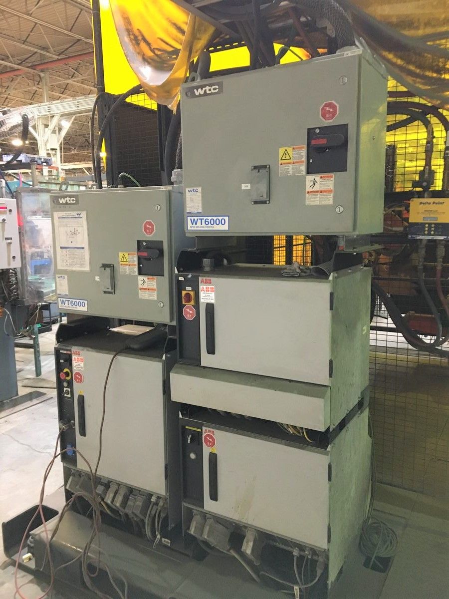 ABB Model IRB 6640 180 2 55 Robotic Welding Cell ABB IRBP C 1000 abb-model-irb-6640-180-2-55-robotic-welding-cell-abb-irbp-c-1000