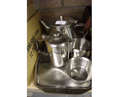 5 piece Stainless Steel Tea Service