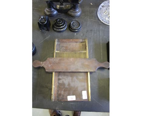 Victorian brass mounted pill roller