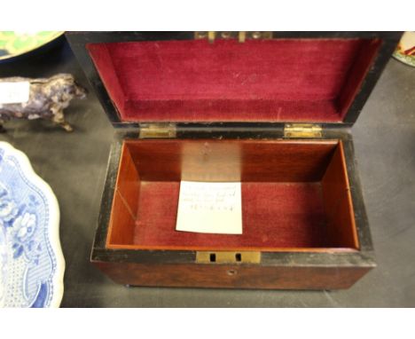 19th Century mahogany tea caddy