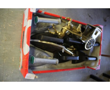 Box of Irons, Charcoal, Mrs Potts, Stable Lamp