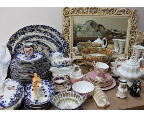 A Royal Doulton series ware bowl, together with a pottery part dinner service, part tea sets etc