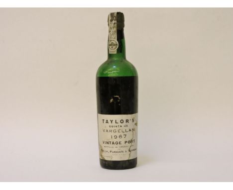 A bottle of Taylors Quinta De Vargellas, 1967 vintage port