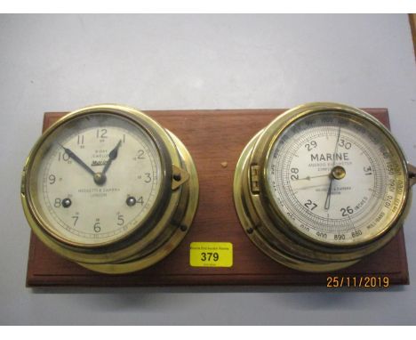 A Marine aneroid barometer 