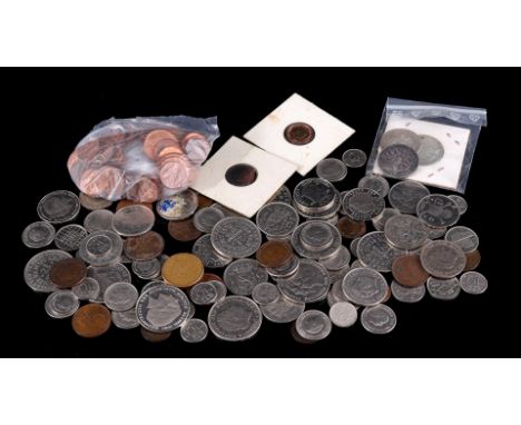 Lot of coins, mostly Netherlands period Queen Wilhelmina and Juliana, 3 silver guilders, Queen Julianaen Union of Utrecht Rij