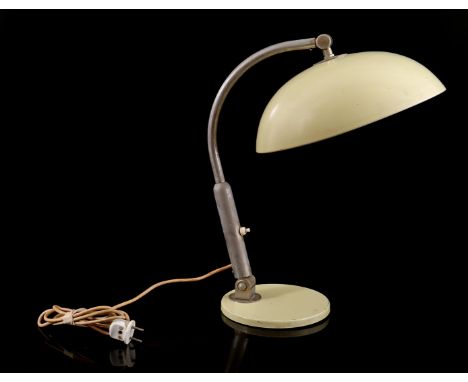 Herman Theodoor Jan Anthoin Busquet (1914-1977)Yellow adjustable metal desk lamp, design H. Busquet for Hala Zeist, model '14