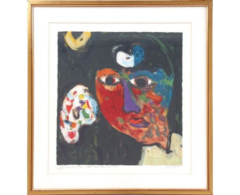 Eugene Brands (1913-2002)Titled 'The Painter', color lithograph dated 1959-'89, edition 17/30, 55x51 cm