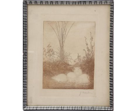 Jan Mankes (1889-1920)4 mice, etching 19.5x14.5 cm