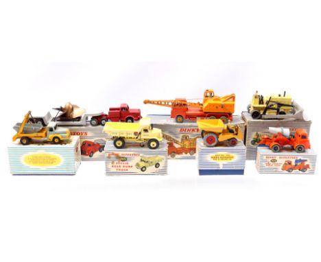 7 various Dinky Toys in original box