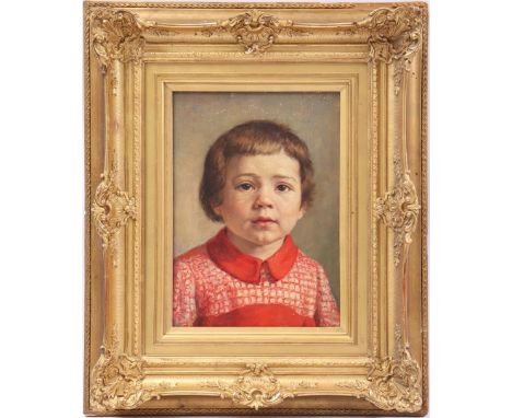 Lena Cornelia ten Bosch (1890-1945)Portrait of a child, Annemarie ten Bosch, canvas 30x24 cm