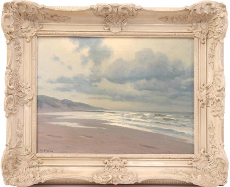 Henk Dekker (1897-1974)Seascape from the beach, canvas 30x40 cm