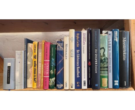 Lot of books about silver, precious stones and minerals