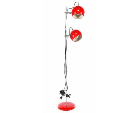 1970s standing 2-light lamp, 150 cm high