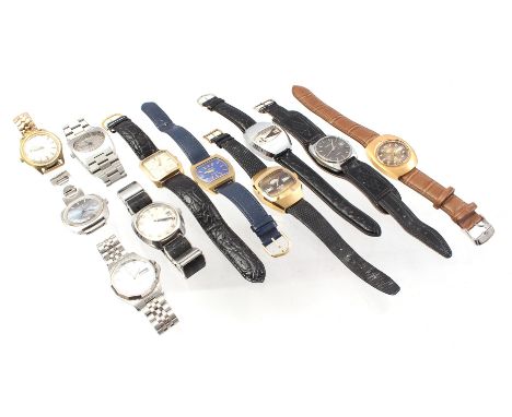 11 wristwatches from different brands incl. Sicura, Prisma, Timex, Certina and Pontiac