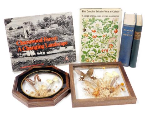 Books: Keble Martin (Rev W) and Fraser (Gordon T) (Editors) Flora of Devon, first edition, blue cloth, published by Wheldon &