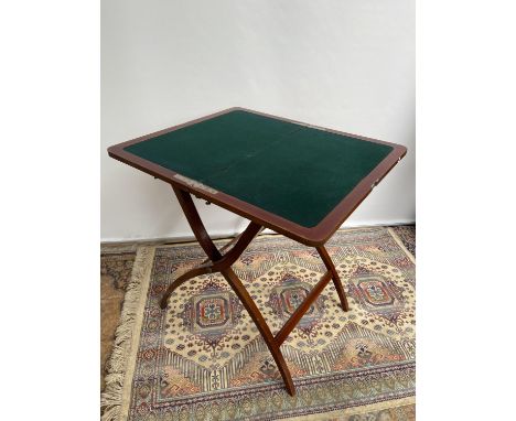 Antique Nawson Swan &amp; Morgan folding card table/ writing table. [64cm in height, 75cm wide] 