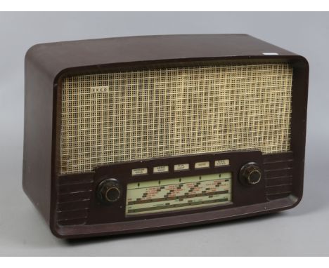 A Bakelite cased Ekco 3 band radio model number U199.
