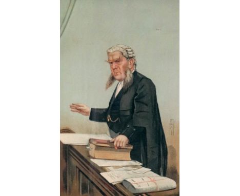A Spy Print "Sir Edward", Vincent Brooks, Day &amp; Son lithograph, 36.5 x 24cm, three ornithological prints, North Riding of