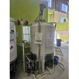 500 Gallon Chem-Tainer Cone Bottom Poly Tank w/ Mixer