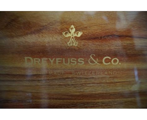 Dreyfuss &amp; Co wooden watch box for 5 watches 
