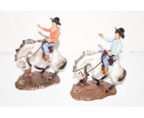 Renaker Hagen cowboy figures x2 (A/F) Height 14 cm