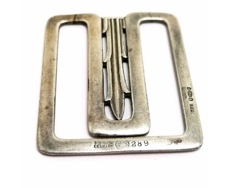 Georg Jensen #289 silver money clip - 48mm x 40.5mm &amp; 19.5g