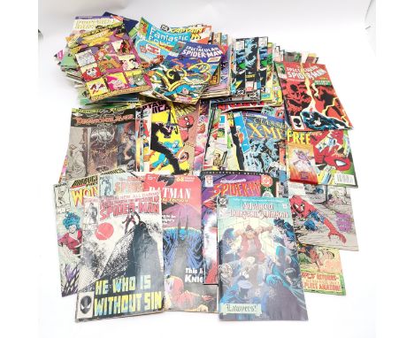 Quantity 1980-90's comics including Batman, Flash, Legends, Advanced Dungeons &amp; Dragons, Captain America, War Graphics fi