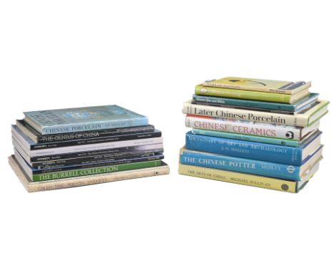 A COLLECTION OF BOOKS AND CATALOGUES ON CHINESE CERAMICS AND WORKS OF ART. To include Sato, Masahiko, Chinese Ceramics: A Sho