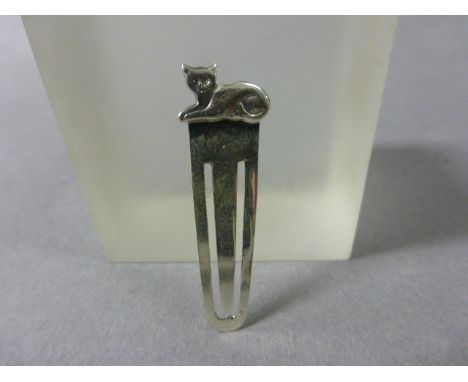 Silver Cat Bookmark