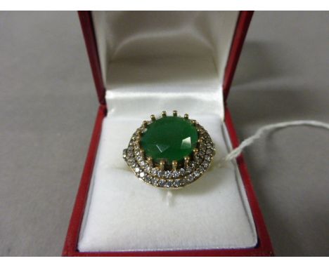 Silver Silver and CZ Ring