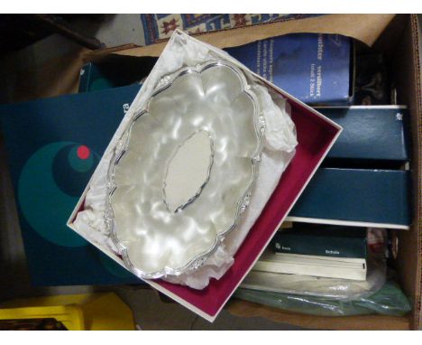 A Box of Boxed Silver Plated Items&nbsp;