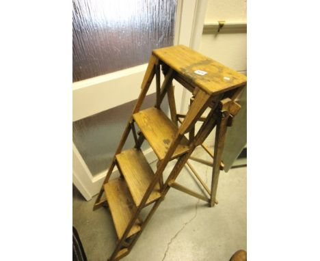 A Vintage Set of Pine Dresser Steps 