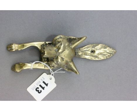 Brass 'Fox' Door Knocker