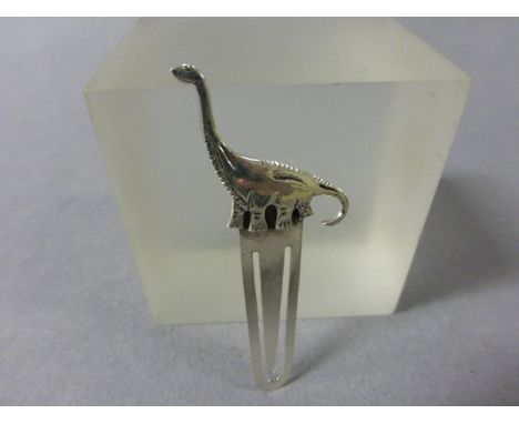 Silver Dinosaur Bookmark 