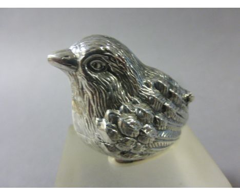 Silver Vesta Case in the form of a Bird
