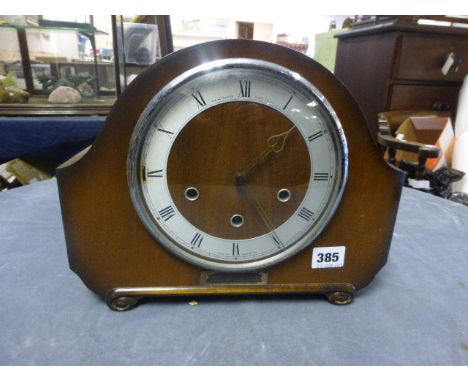 A Smiths 1930's Chiming Mantle Clock with key 