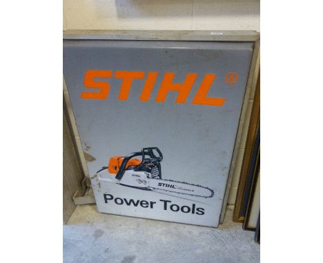 A Stihl Power Tools Hanging Adverting Sign 