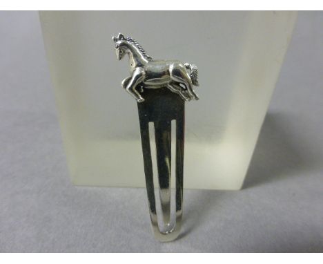 Silver Horse Bookmark 