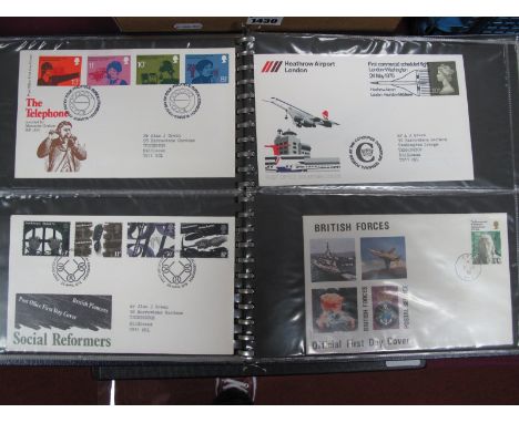 An Album of Fifty Four Great Britain First Day Covers, definitive and commemorative issues from 1974 to 1978 all with neatly 