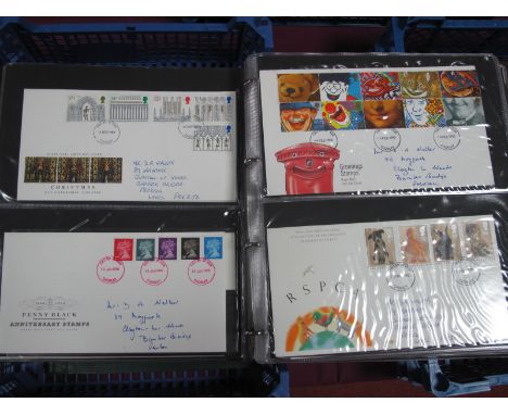 A First Day Cover Album, containing over ninety first day covers, between 1989 and 1997 and a booklet of twenty 1st class sta