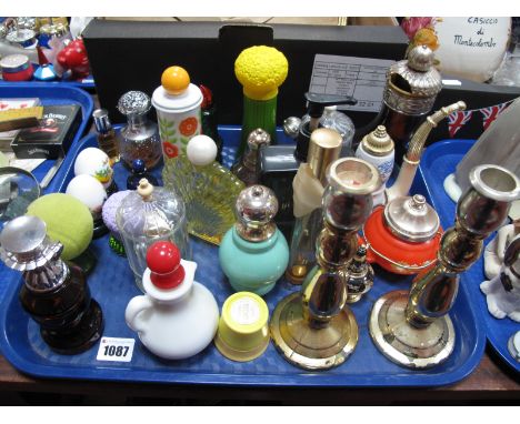 Perfume Bottles, Avon 'Field Flowers', 'Mixed Doubles', Candlestick cologne, many others:- One Tray