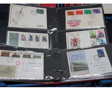 A First Day Cover Album Containing Sixty Seven Great Britain First Day Covers, between 1966 and 1980. A further twenty seven 