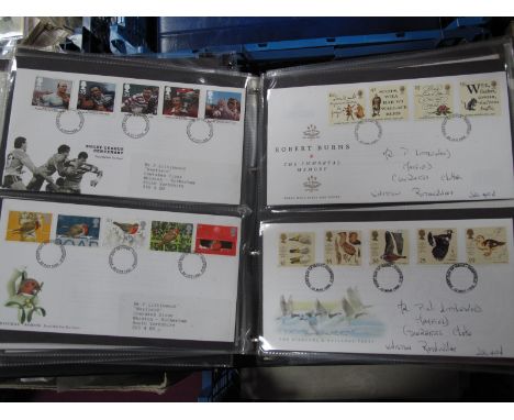 A Collection of Over One Hundred and Eighty GB First Day Covers, in two albums from 1983-2002