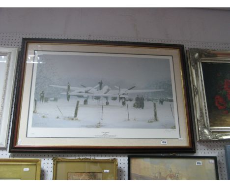 After Philip West, 'White Lightning', print, graphite signed by artist, limited edition 360 of 750, framed, 96.5 x 65.5cm.