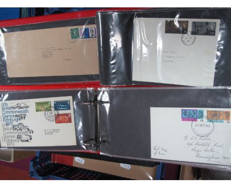 Two First Day Cover Albums, with forty six Queen Elizabeth of mainly pre-decimal first day covers. Noted 1967 ten shilling ti