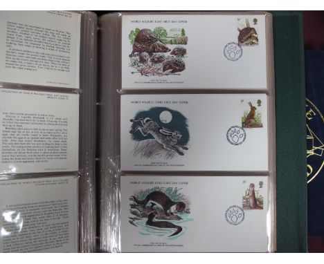 An Album Containing 'The Official Collection of Wildlife First Day Covers', one hundred and eighteen unaddressed covers depic