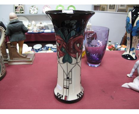 A Moorcroft Pottery Vase, decorated in the 'Buchanan' design by Nicola Slaney, numbered edition 13, shape 159/10 first qualit