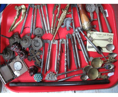 Nut Crackers Resin Netsuke, ruler, etc:- One Tray